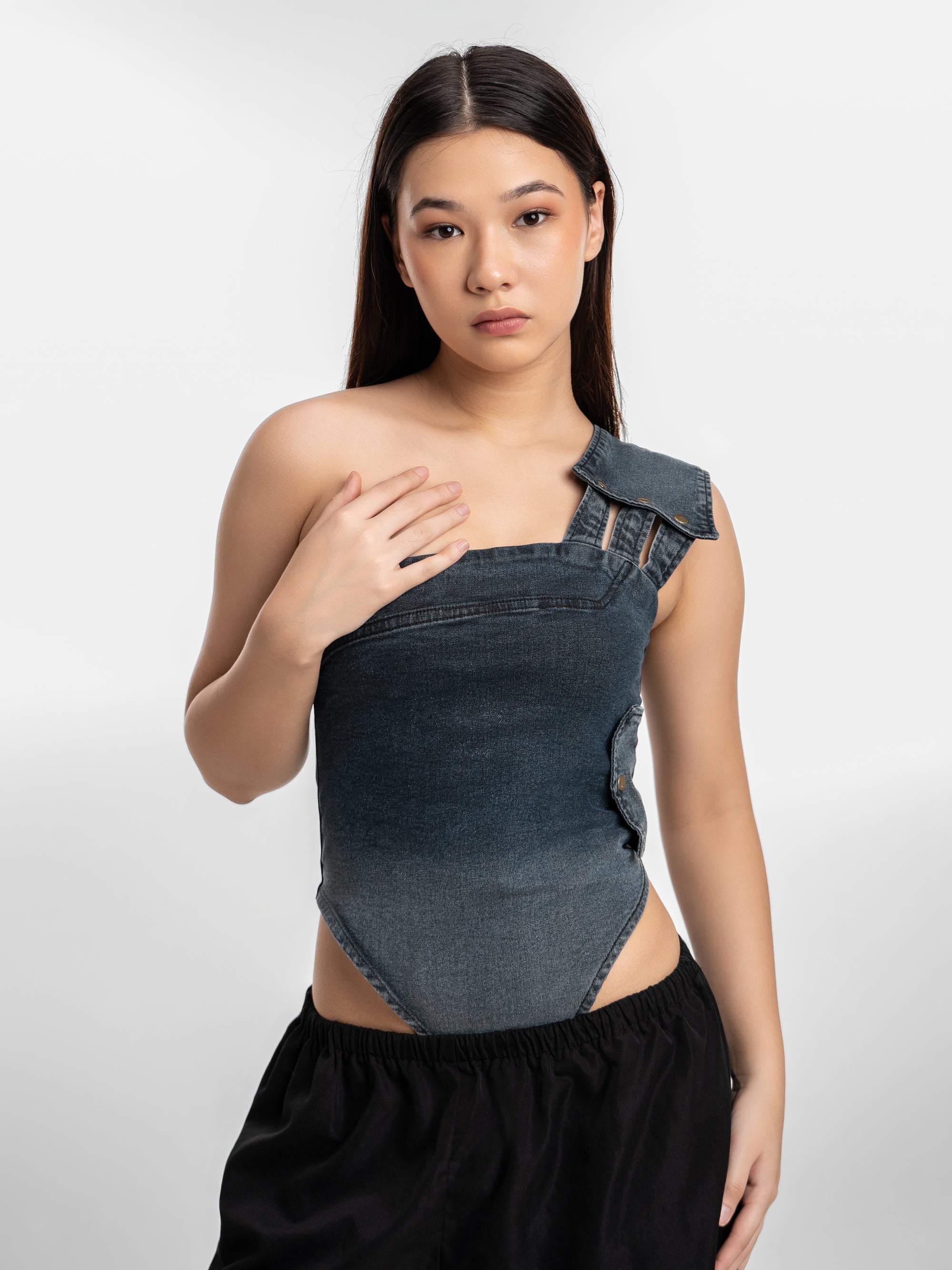 Downtown Denim Bodysuit