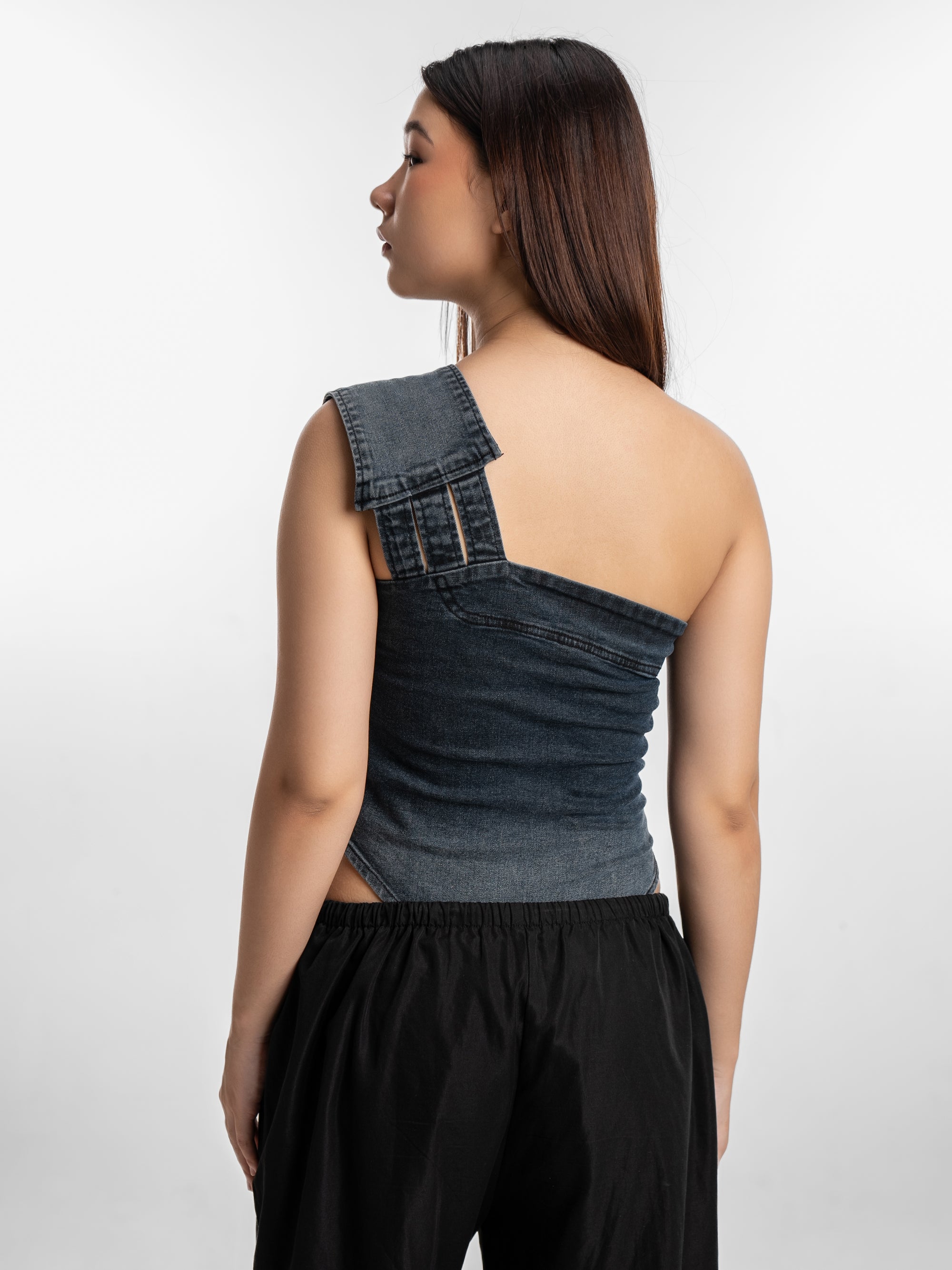 Downtown Denim Bodysuit