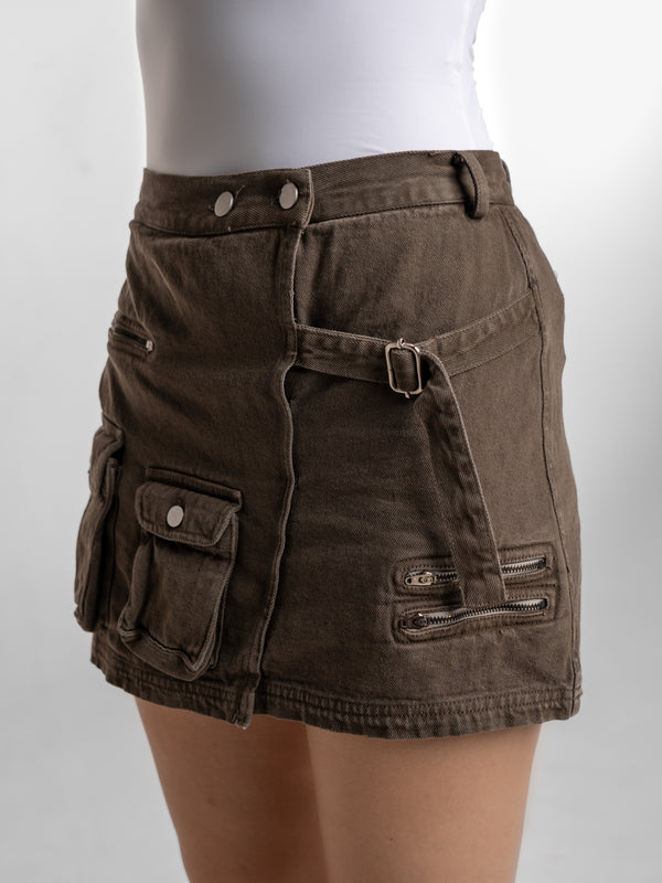 Cargo Skort - Moss Green