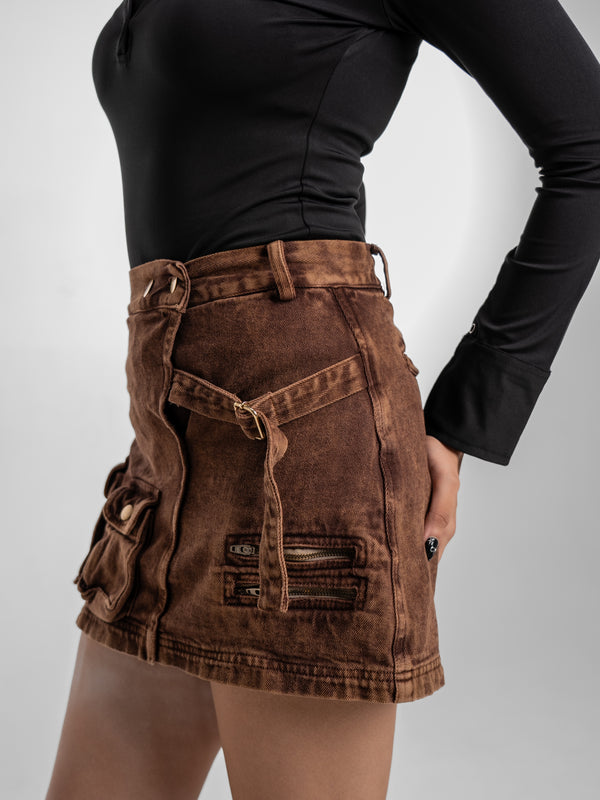 Cargo Skort - Copper Dessert