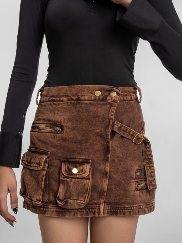 Cargo Skort - Copper Dessert