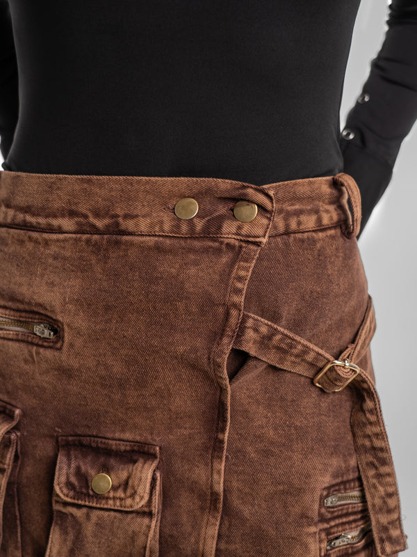 Cargo Skort - Copper Dessert