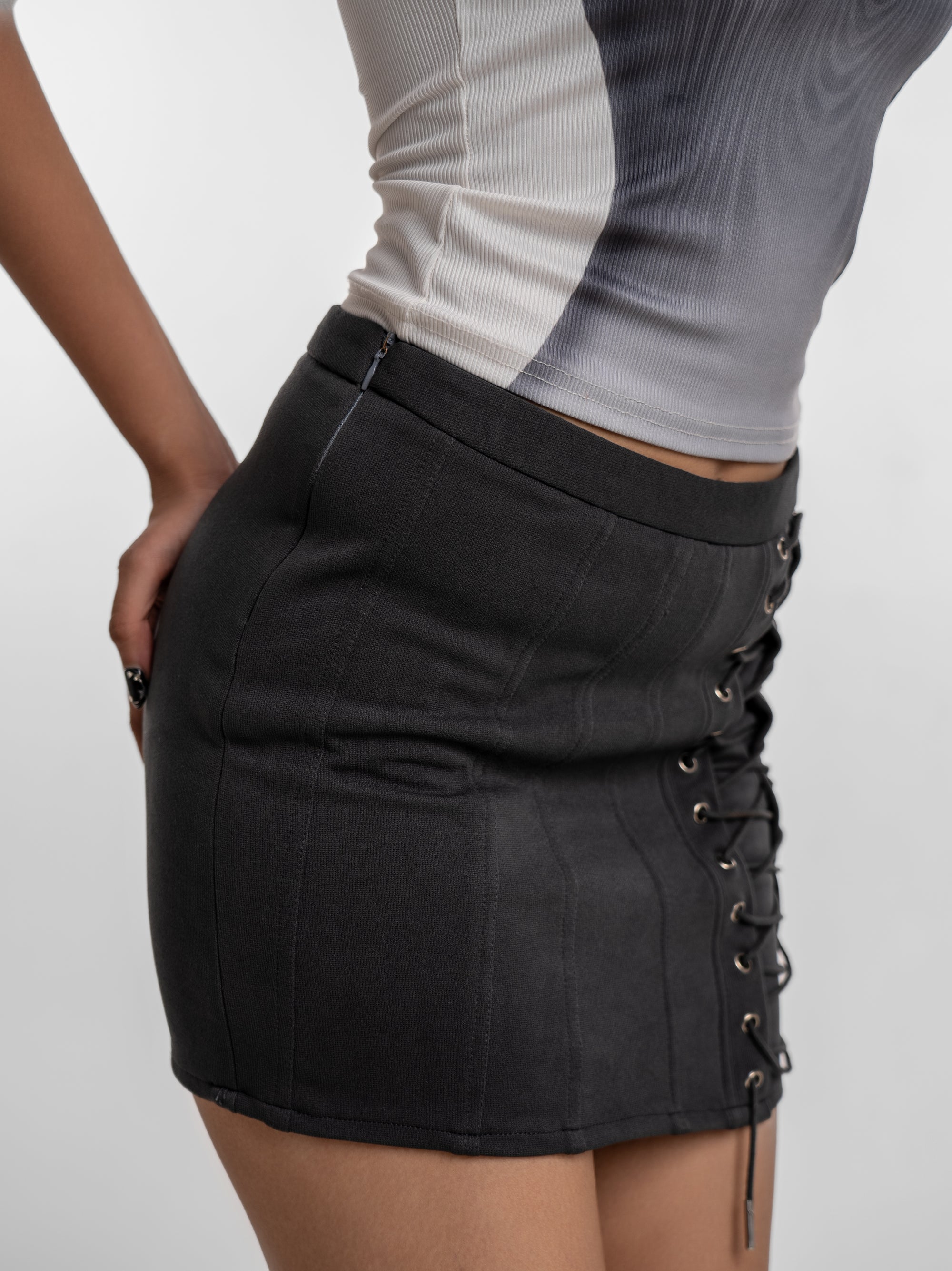 Pencil Skirt - Pixel Grey