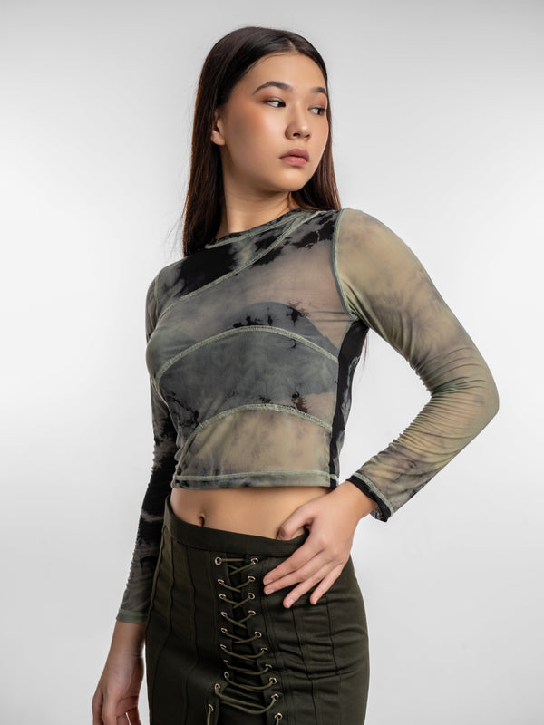 Faded Top - Cloud Green Top Artifice Clothing